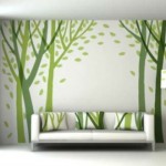 yeşil duvar resim modelleri