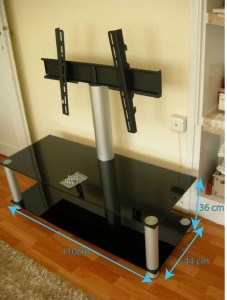 Cam lcd tv sehpası ölçüleri