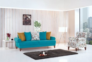 Turkuaz modern koltuk