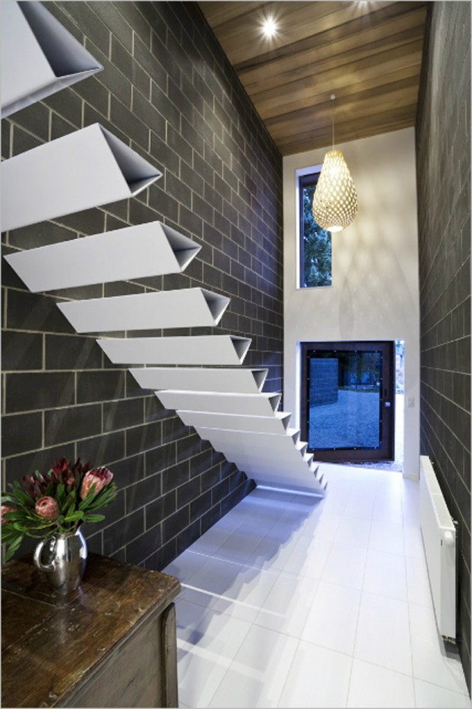 beyaz merdiven tasarımı