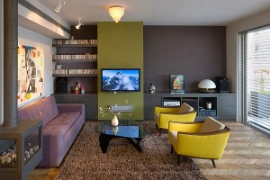 mor sarı ev dekorasyonu