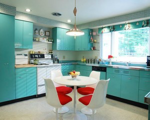 mükemmel mavi mutfak dekorasyonu