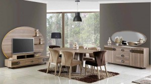 şık tekzen yemek odası modelleri