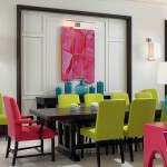 neon dekor yemek odası tasarımı