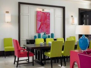 neon dekor yemek odası tasarımı