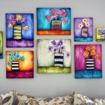 renkli el yapımı tablolar